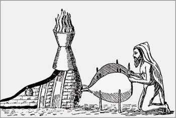 Печь для выплавки железа у древних персов