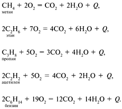 В уравнении реакции полного сгорания пропана с3н8 схема которой