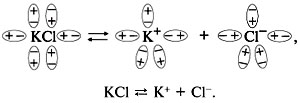 Химическая связь kcl схема