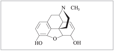 Структурная формула морфина