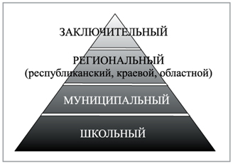 Рис. 1. Этапы Всероссийской олимпиады