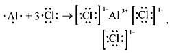 Схема ионной связи alcl3